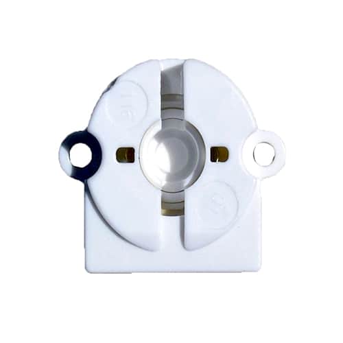 Linear fluorescent light holder medium bipin rotary locking lamp sockets